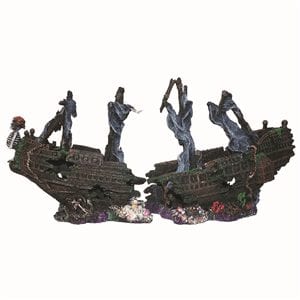 Pirate Ship 2 Piece Aquarium Ornament