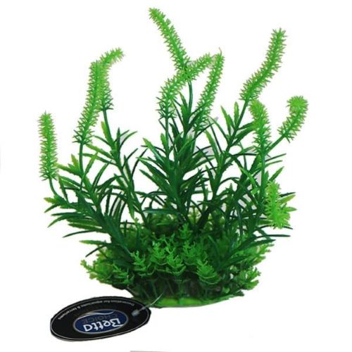 8" Green Plastic Aquarium Plant