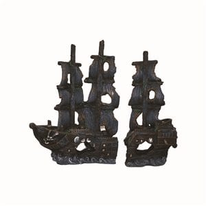 Ship Aquarium Ornament 2 Pieces