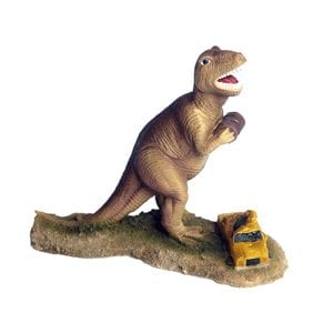 T-Rex Dinosaur With Car Ornament