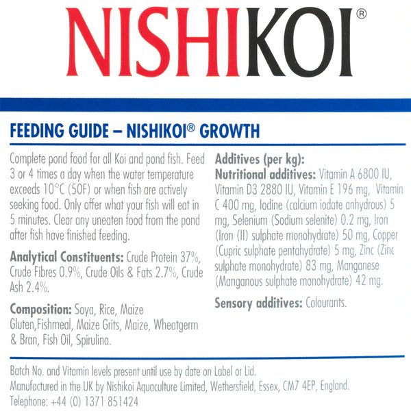 Nishikoi Growth Koi Food