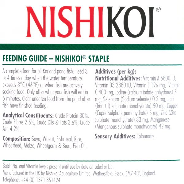 Nishikoi Staple Koi Food