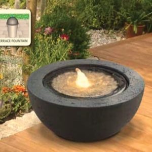 Half Ball Black Water Feature