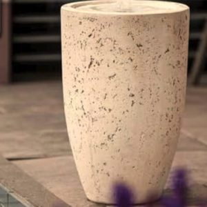 Vase Cracked White Water Feature