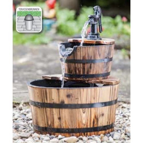 Double Barrel Water Feature