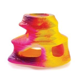 Fluorescent Cave Aquarium Ornament 10cm