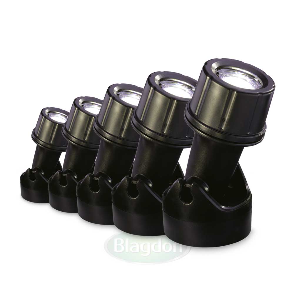 LED Pond & Garden Lights 5 x 1 Watt