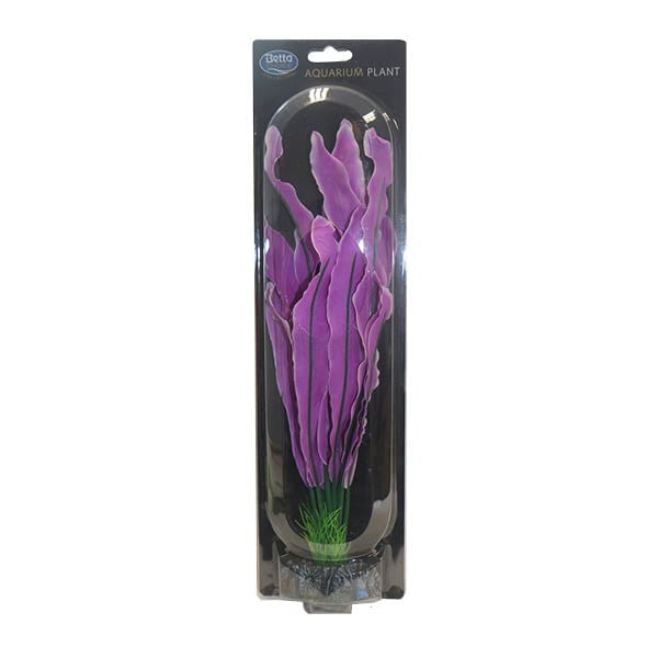40cm Purple & White Silk Plant