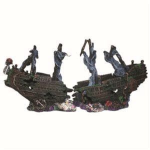 Pirate Ship 2 Piece Aquarium Ornament