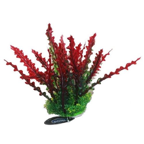 Red Plastic Aquarium Plant