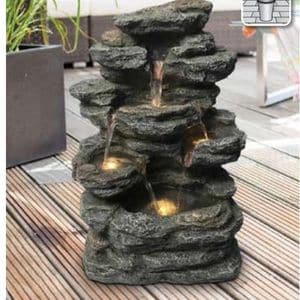 Rocky Waterfall Cascade Feature