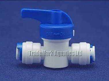 Push fit 3/8" In Line Valve
