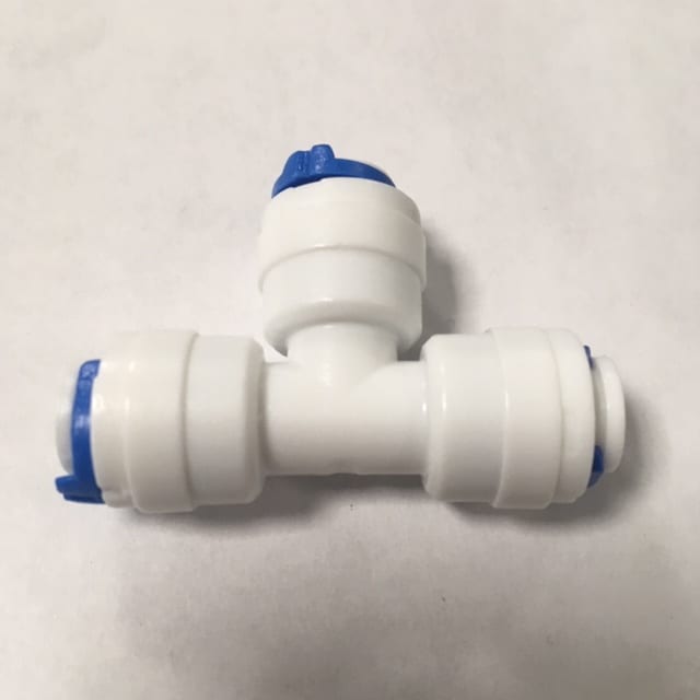 Push fit 1/4" Tee Piece