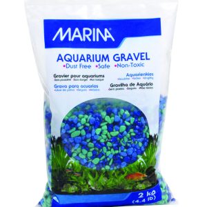 Marina Aquarium Gravel - Tri-Blue