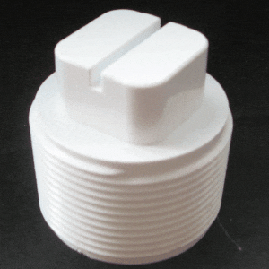 ABS 1.5" Threaded Plug