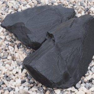 black slate outdoor decorative rock