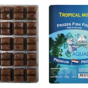 aquadip tropical mix frozen fish food blister pack 100g