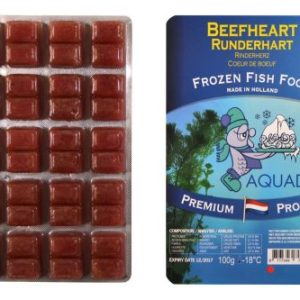 aquadip frozen beef heart blister pack 100g