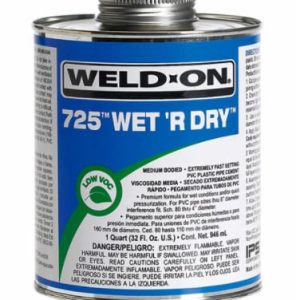 Weld On PVC-U Plastic Pipe Solvent Cement 250g