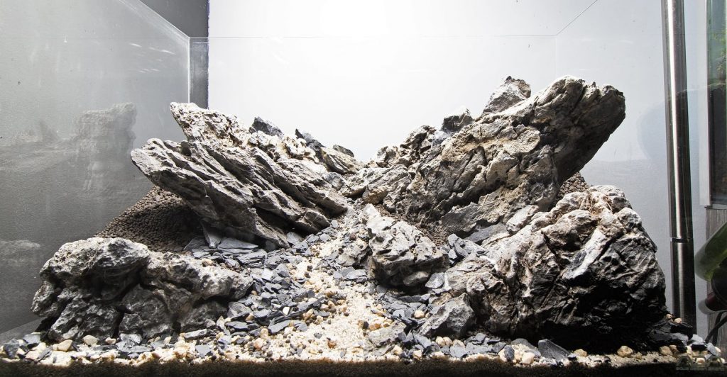 an example of purely hardscape aquascaping