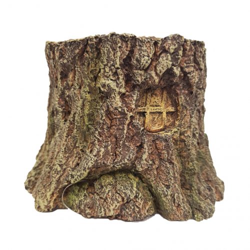 tree stump cave ornament