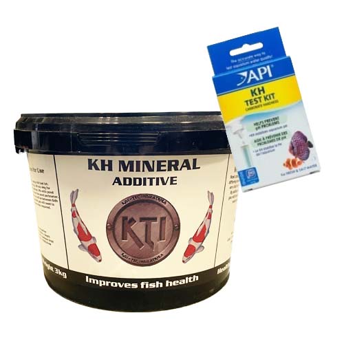 kh stabilizing monitoring bundle kit for ponds with test kit and kh mineral