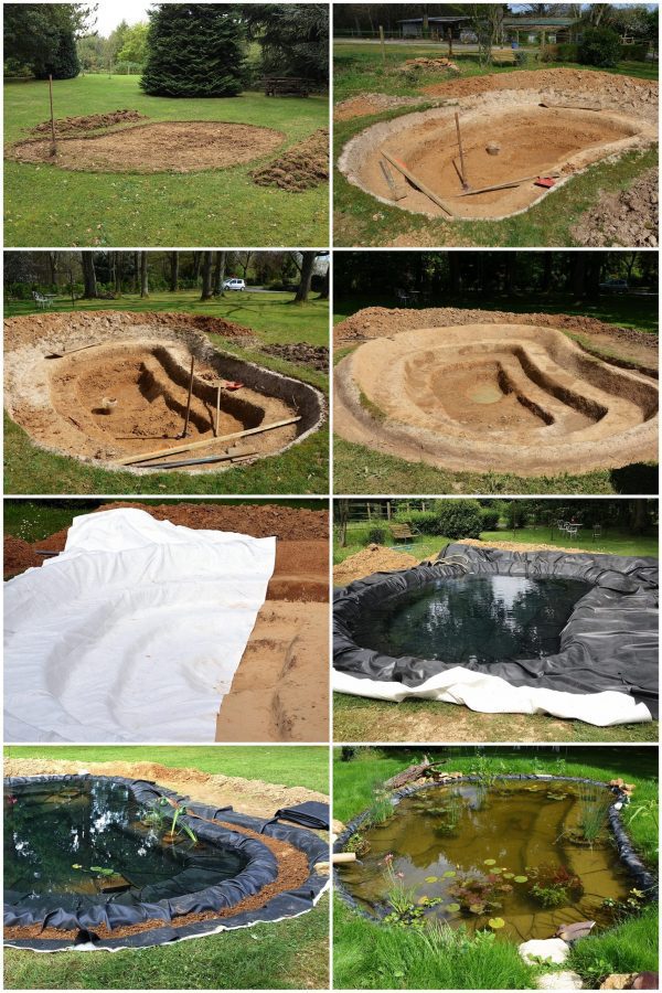 Pond liner calculator helping with an irregularly shaped pond project.