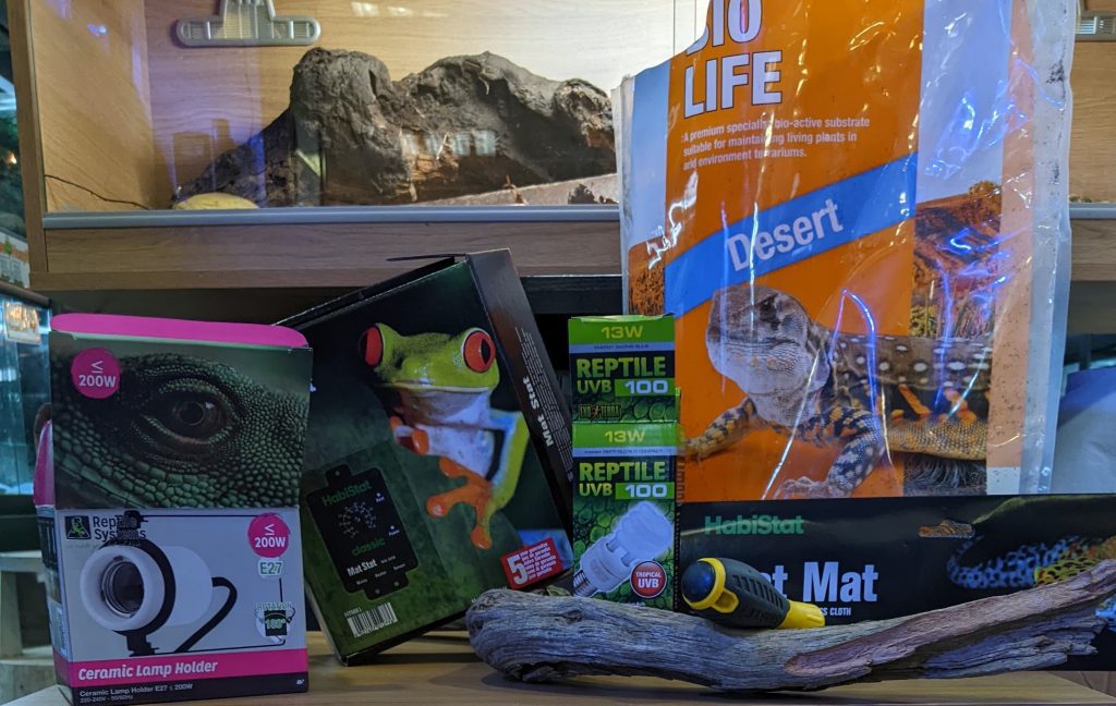 our leopard gecko vivarium equipment