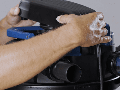 removing the head unit of the OASE FiltoClear