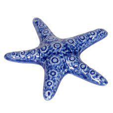Ceramic Starfish Blue 13cm