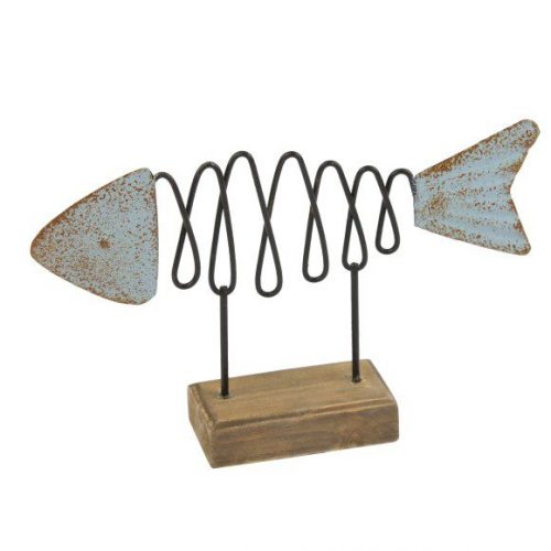 Metal Fish With Spiral Middle 16cm