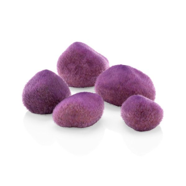 biorb moss pebbles purple decoration