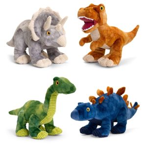 keel eco dinosaur 25cm soft toys triceratops t rex stegasaurus and diplodocus