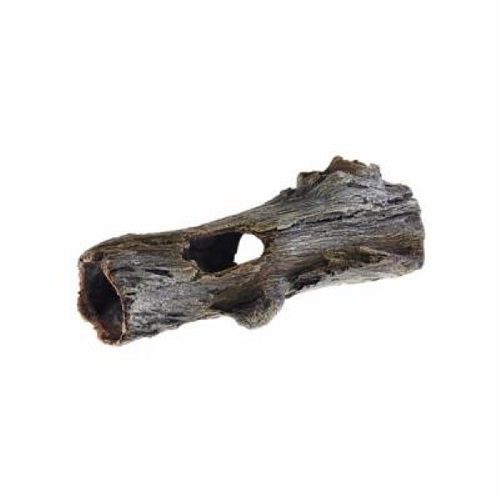 narrow driftwood hideaway grey aquarium ornament 21.5x8x5.5cm