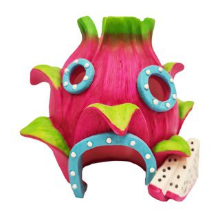 Dragon Fruit House Aquarium Ornament