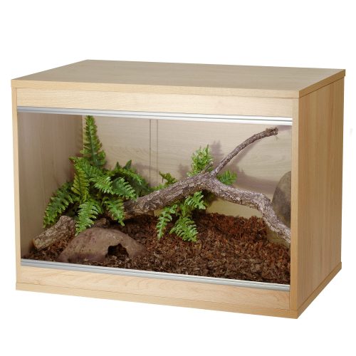viv exotic repti home small wooden vivarium in oak