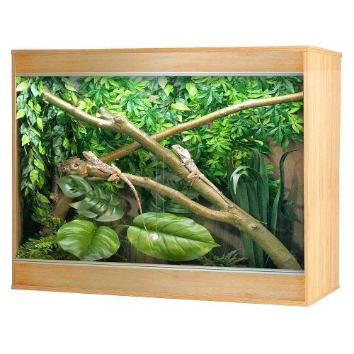 viv exotic repti home arboreal wooden vivarium in oak