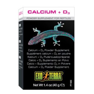 exo terra reptile calcium and d3 40g supplement