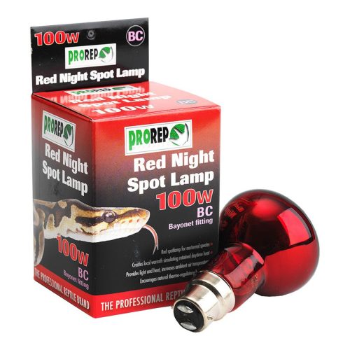 pro rep infrared red night spot lamp 100w bayonet fitting