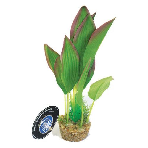 Green Silk Aquarium Plant with Sand Base