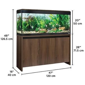 Fluval Roma 240L Aquarium & Cabinet Kit Dimensions