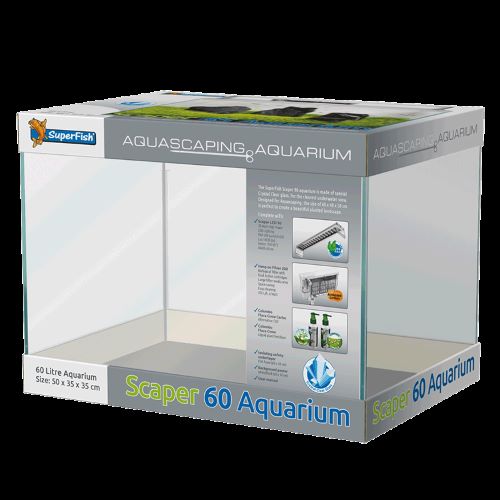 Superfish Scaper 60L Rimless Aquarium