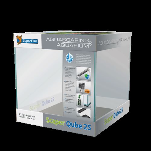 Superfish Scaper Qube 25L Aquarium