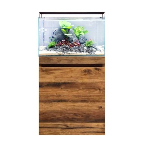 Fluval Visi-White 60 Aquarium and Cabinet Oak
