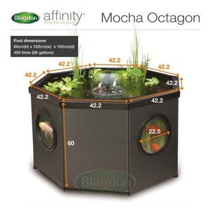 Blagdon Affinity Mocha Octagon Pool 400L