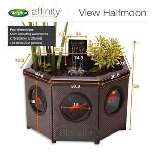 Blagdon Affinity View Half-Moon Pool 133L (2)