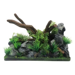 Rock and Wood Aquascape Aquarium Ornament
