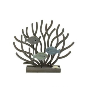 Brown Coral & Fish Decoration