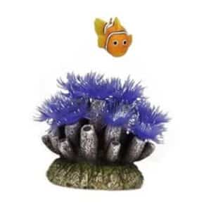Aplysina Sponge with Clownfish Aquarium Ornament