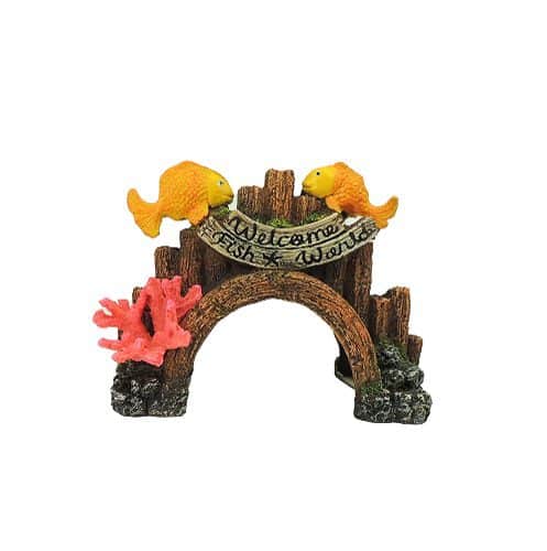 Arch with No Fishing Sign